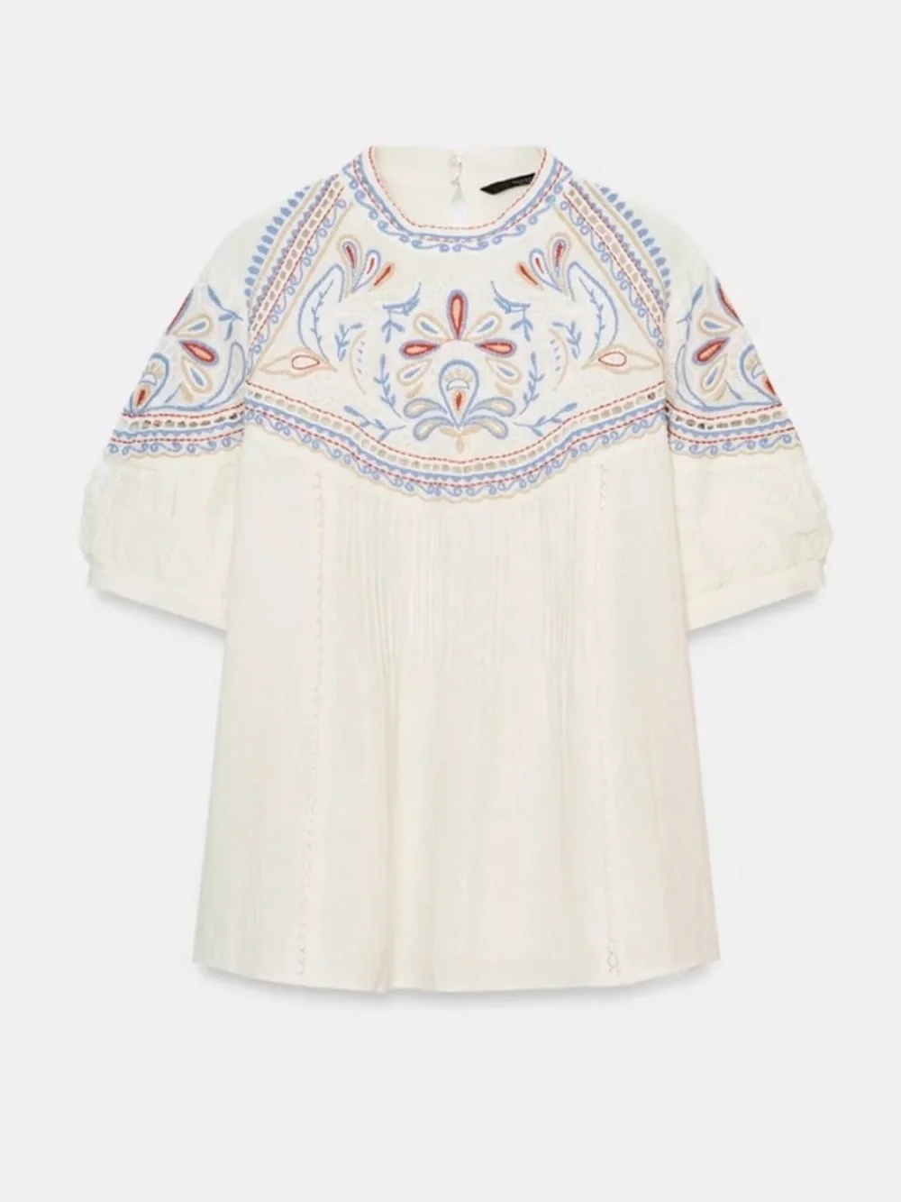 ZARA Embroidered Top and Short SET
